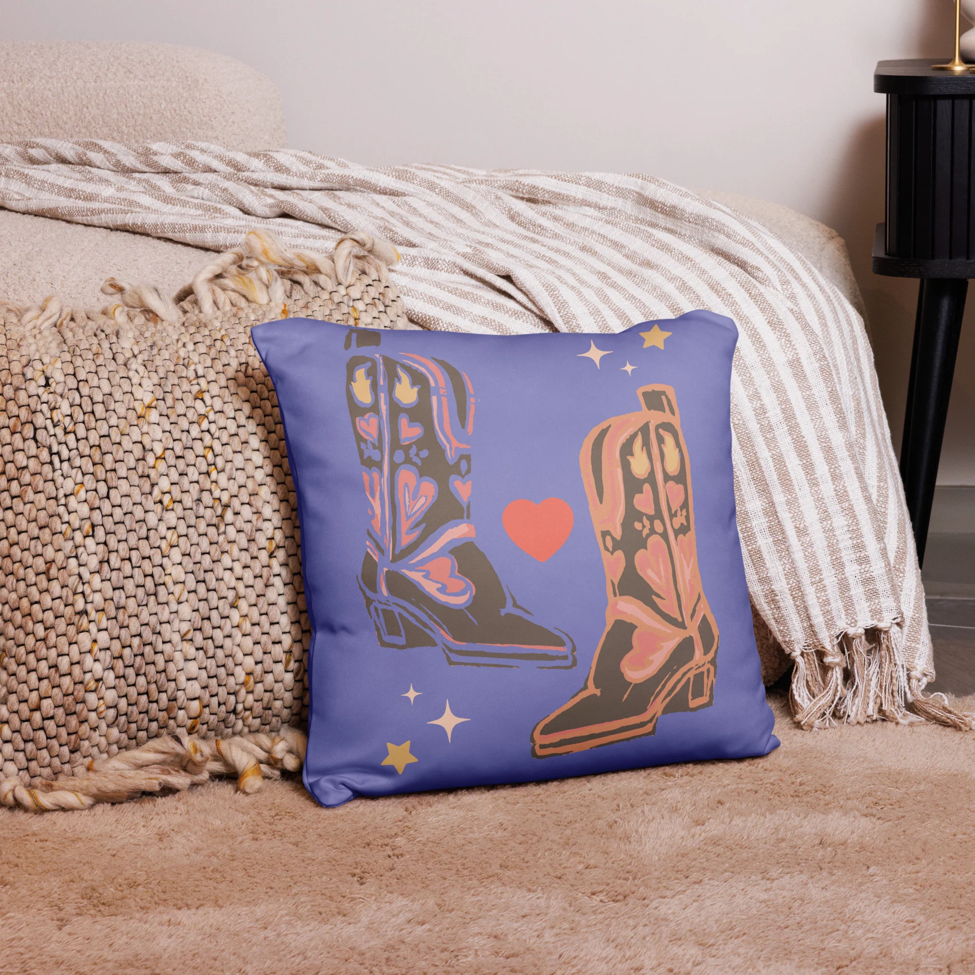Howdy Boots Throw Pillow - Image 2