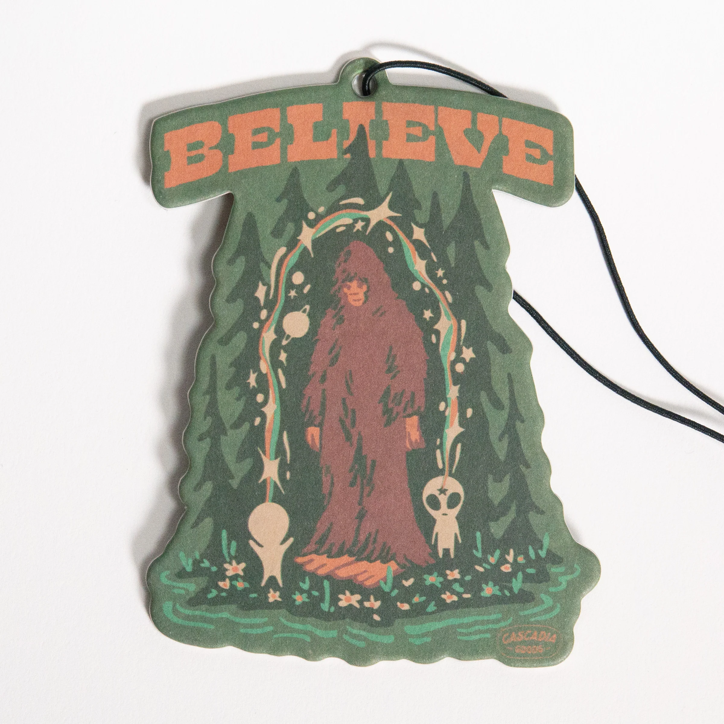 Incense & Tangerine Peel / Believe Bigfoot Air Freshener - Image 2