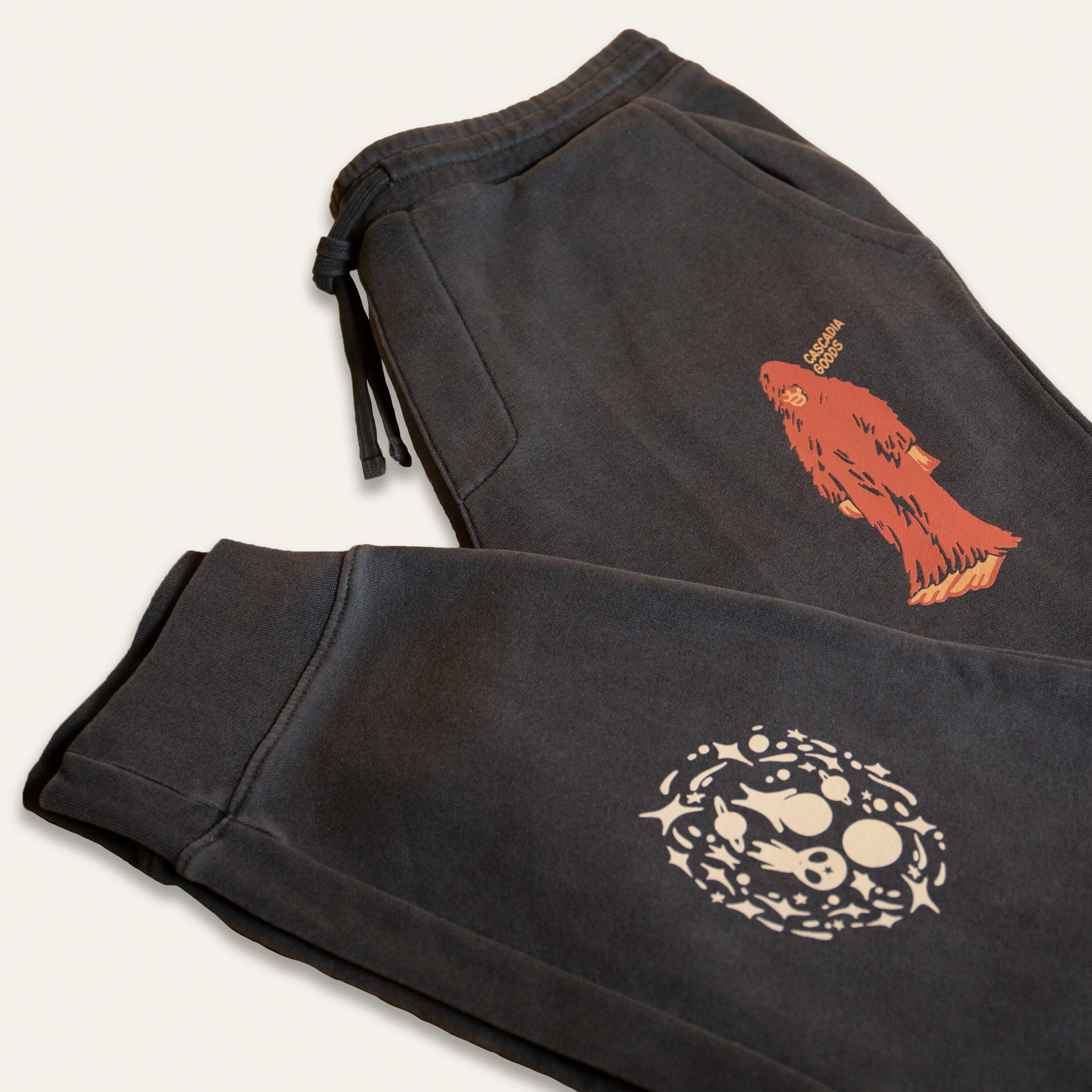 Believe Bigfoot Sweatpants (Black) - Image 2