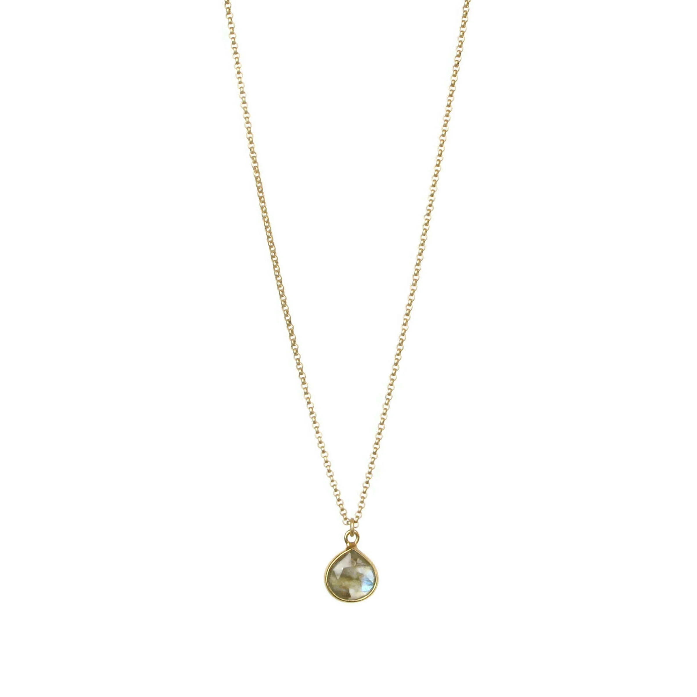 Bezel-Wrapped Gemstone Necklace - Image 2