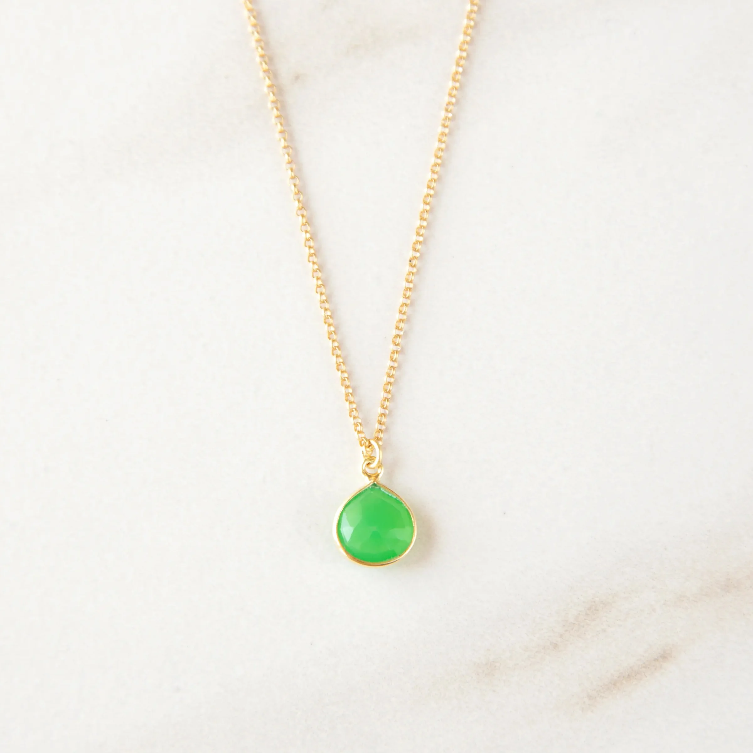 Bezel-Wrapped Gemstone Necklace - Image 5
