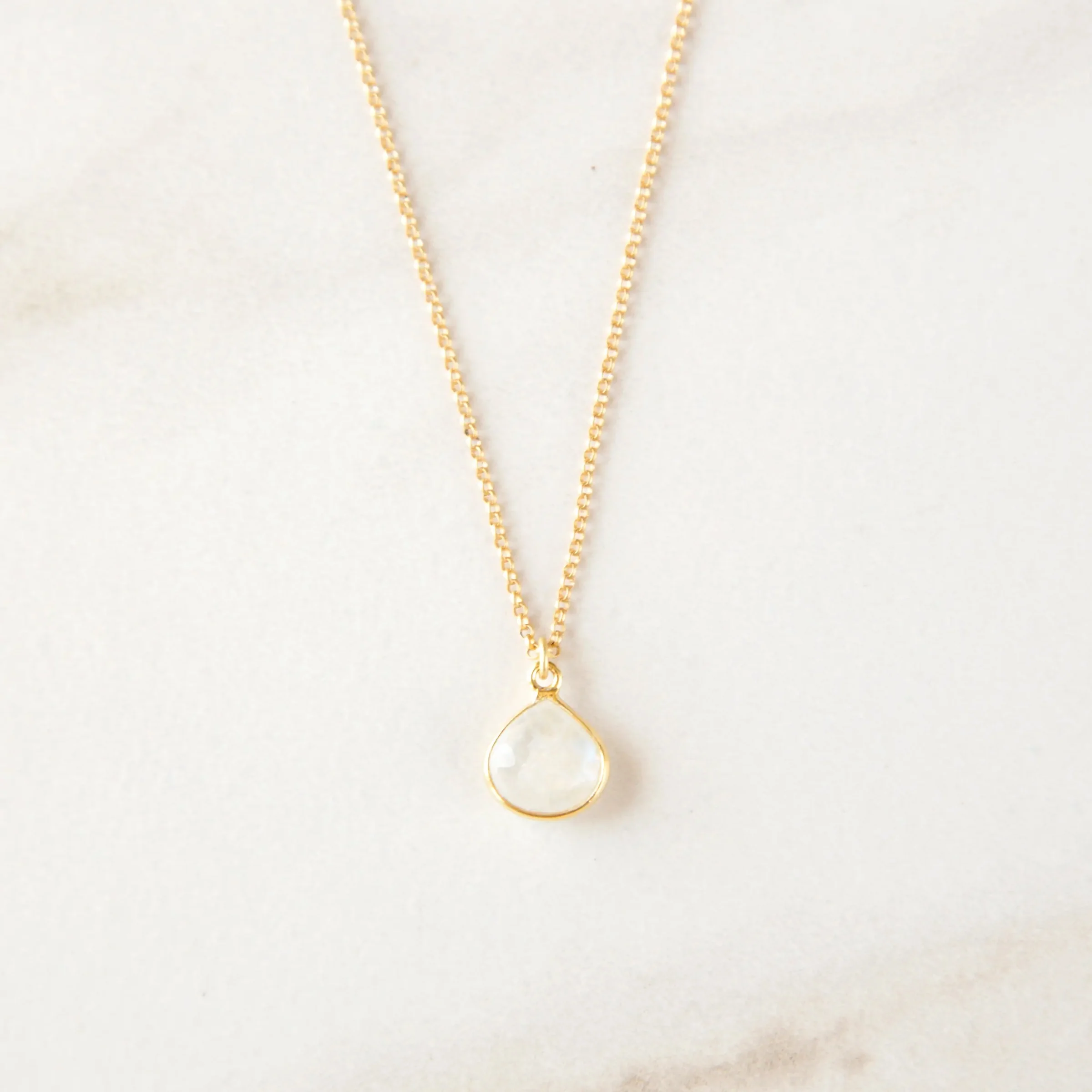 Bezel-Wrapped Gemstone Necklace - Image 6