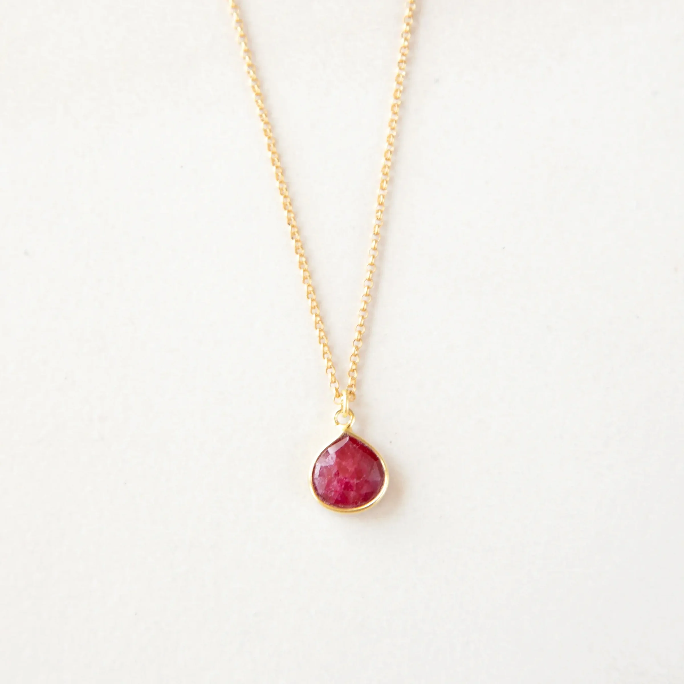 Bezel-Wrapped Gemstone Necklace - Image 7