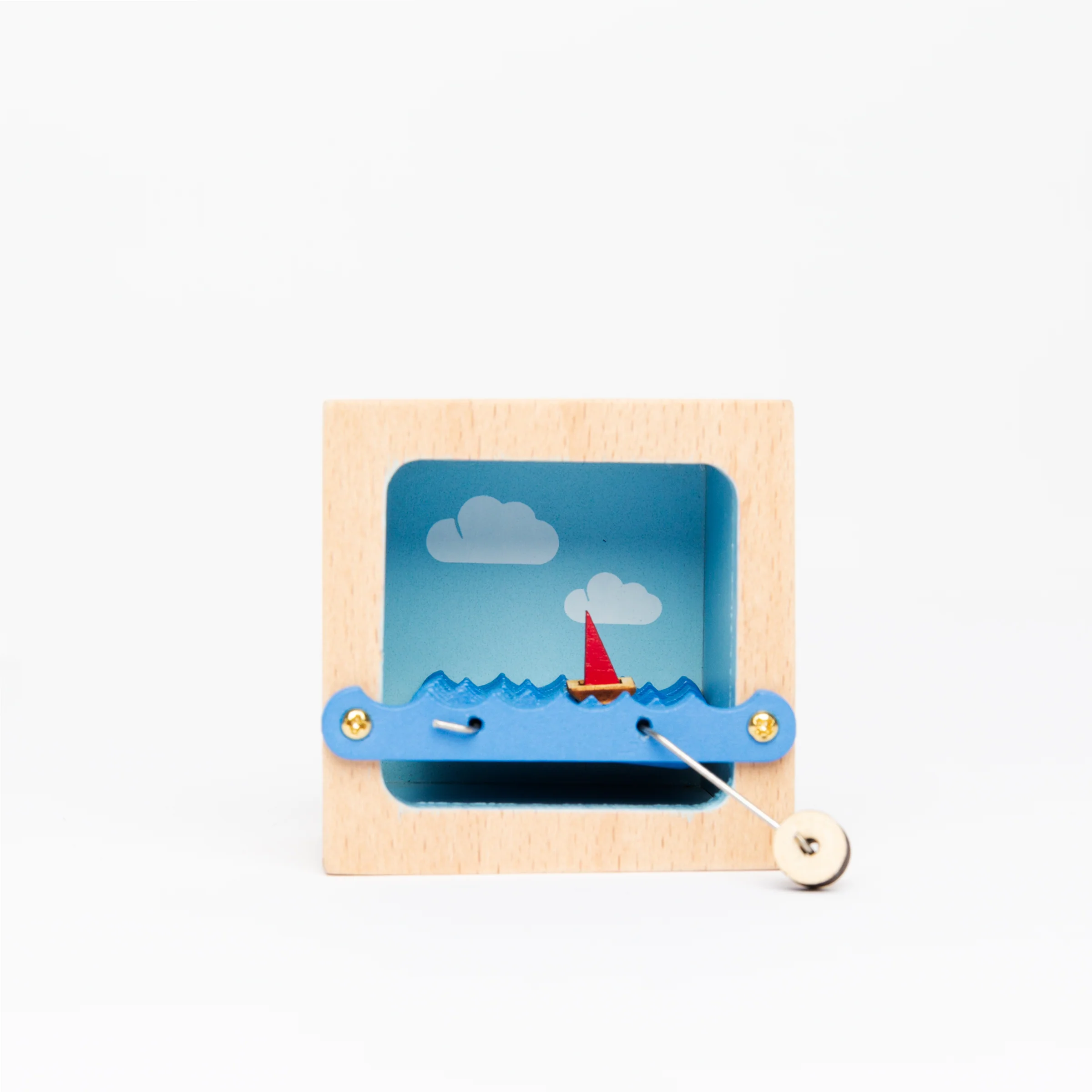 Blue Sky Kinetic Sailboat Sculpture