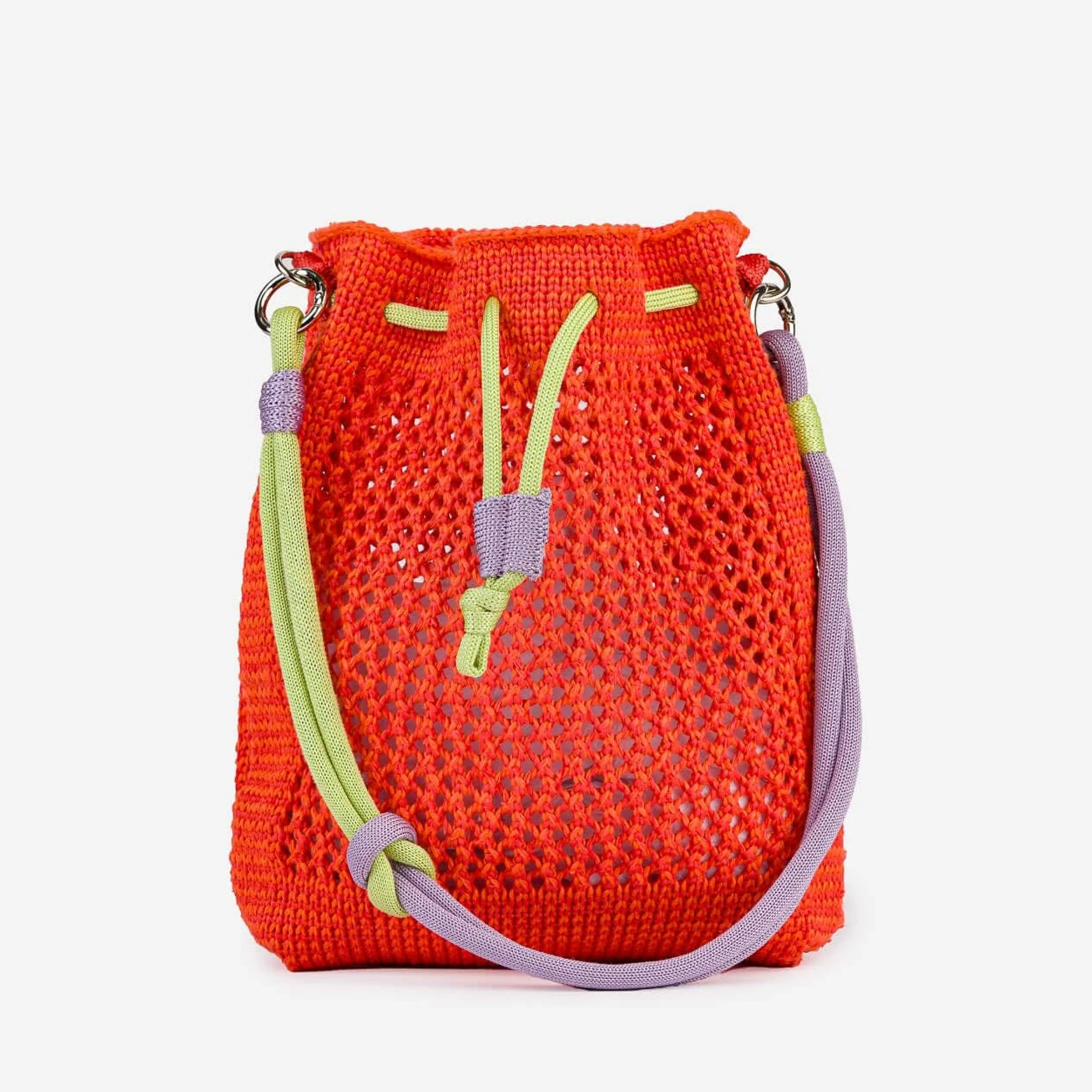 Drawstring Raffia Mini Bag - Image 8