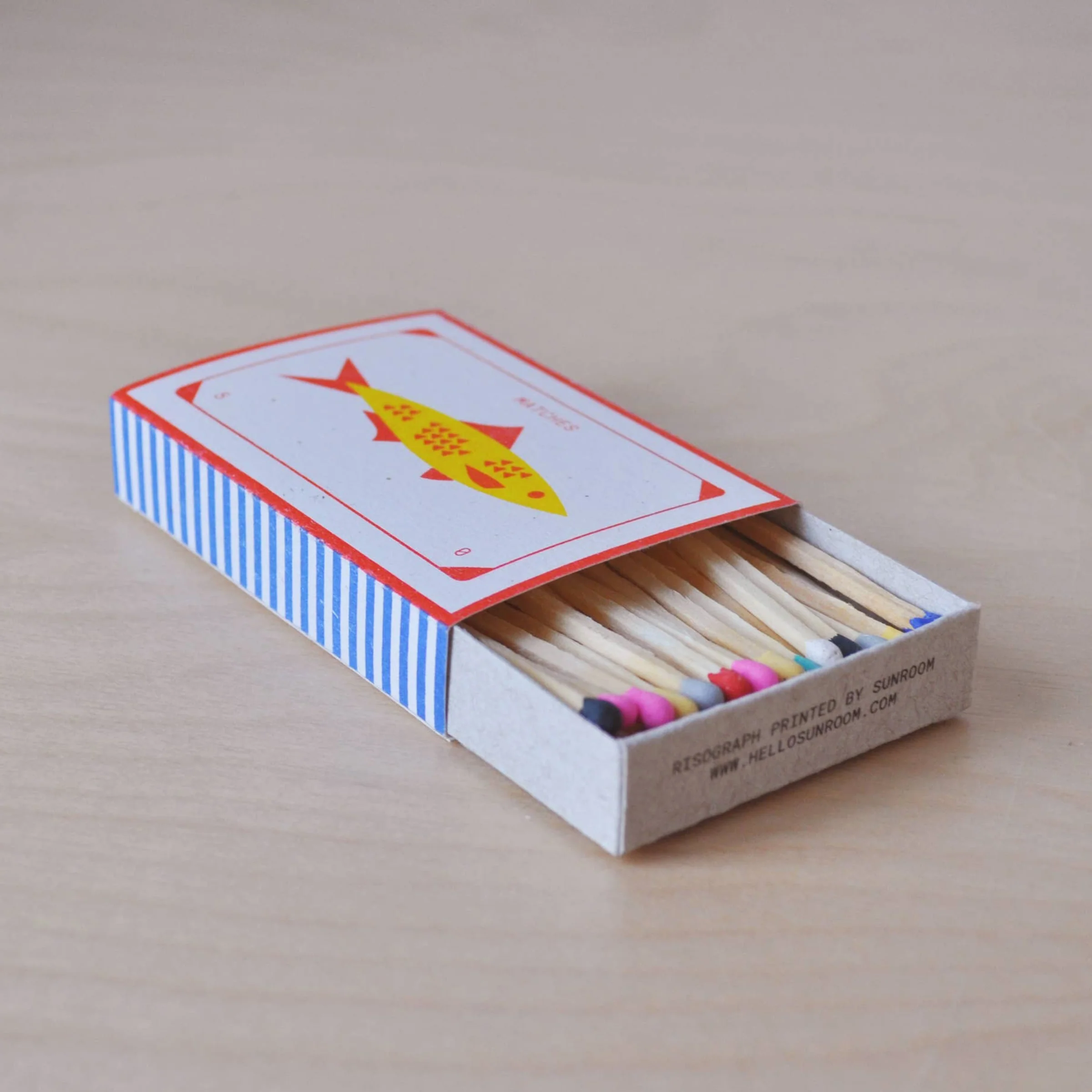 "Fish" Risograph Printed Matchbox - Image 2