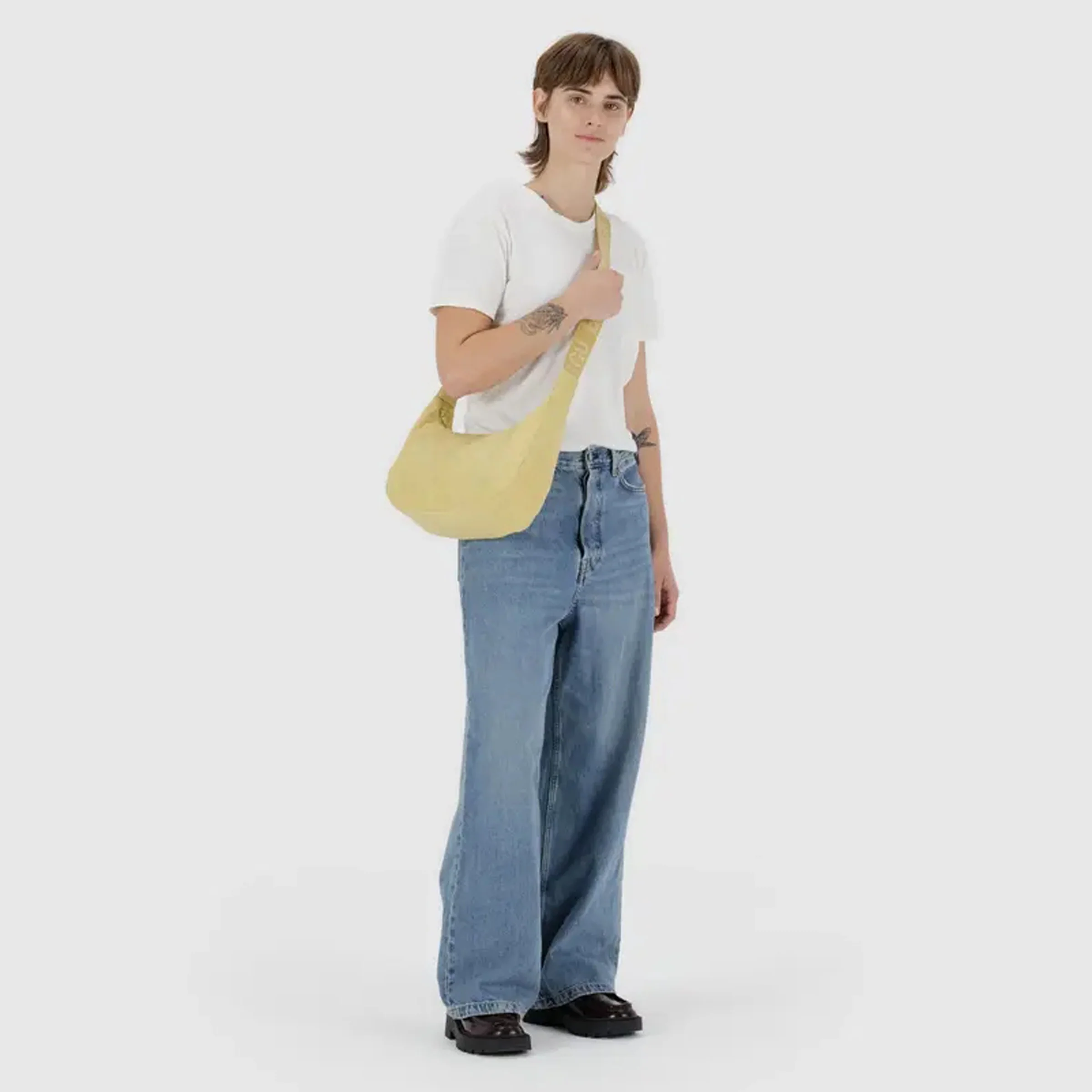 Medium Nylon Crescent Bag - Image 35