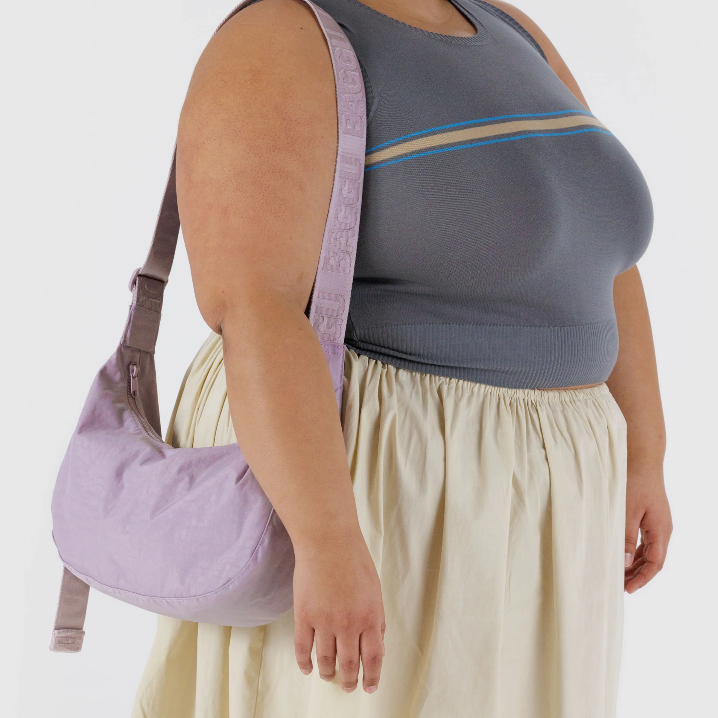 Medium Nylon Crescent Bag - Image 63