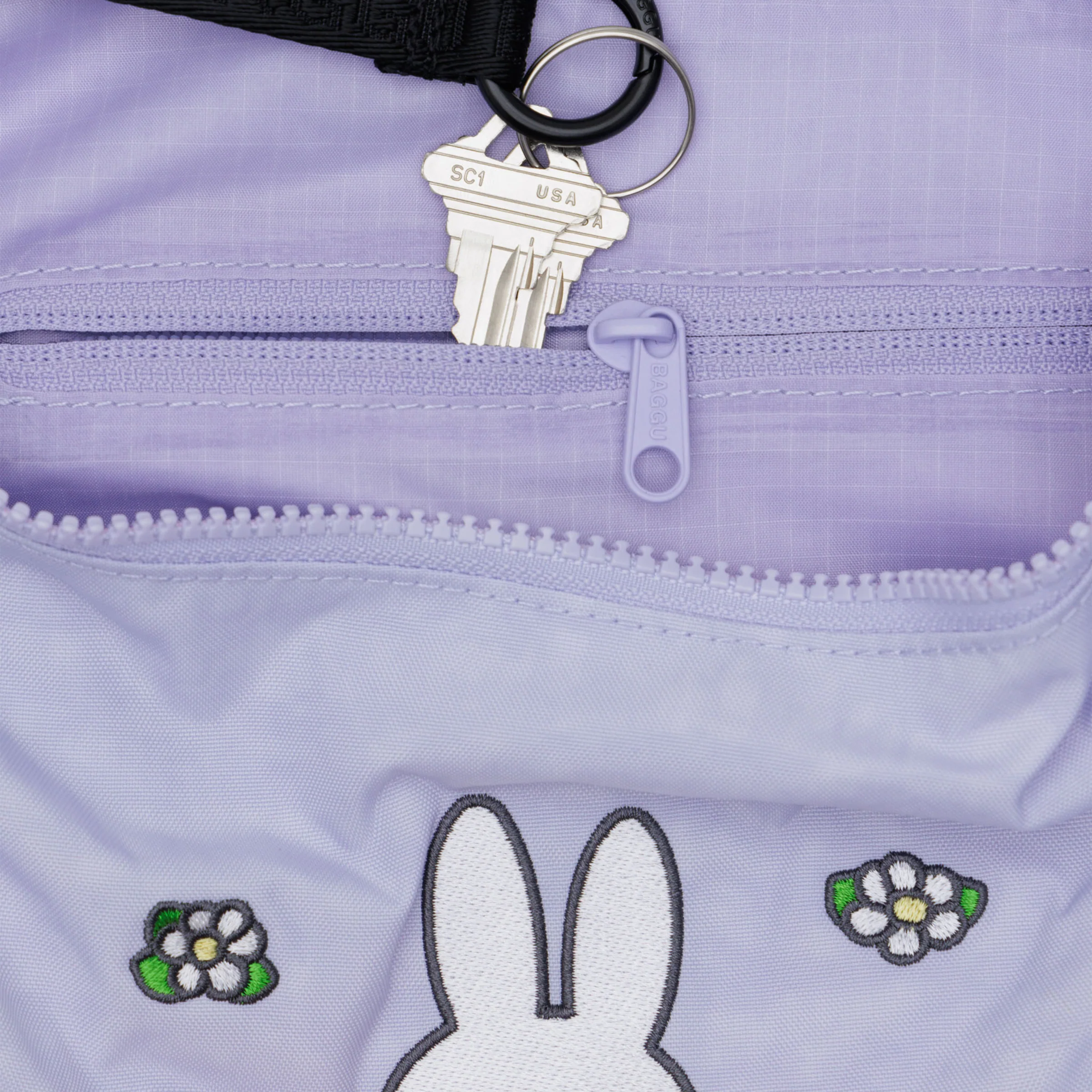 Medium Nylon Crescent Bag - Image 70