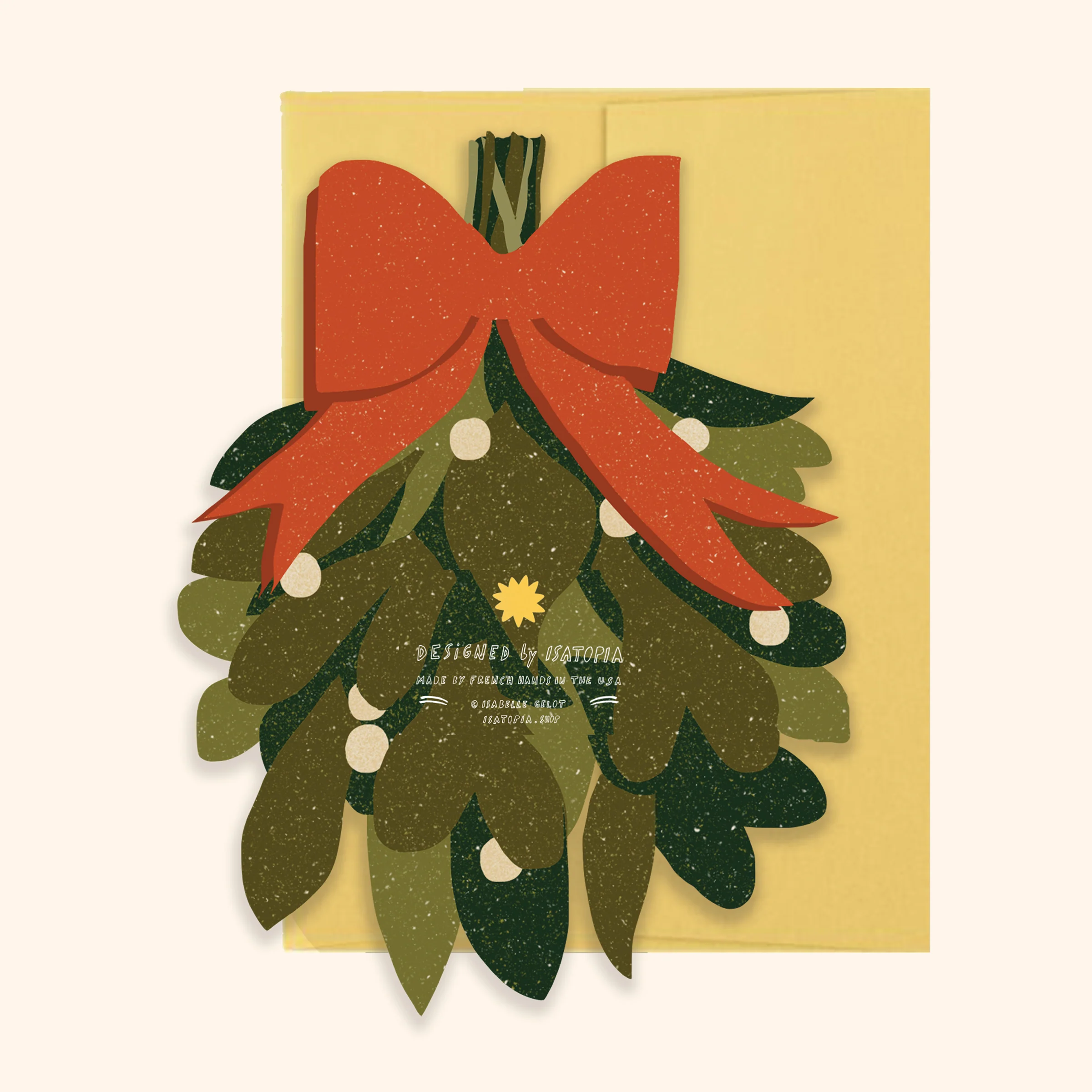 Mistletoe Die Cut Card - Image 2