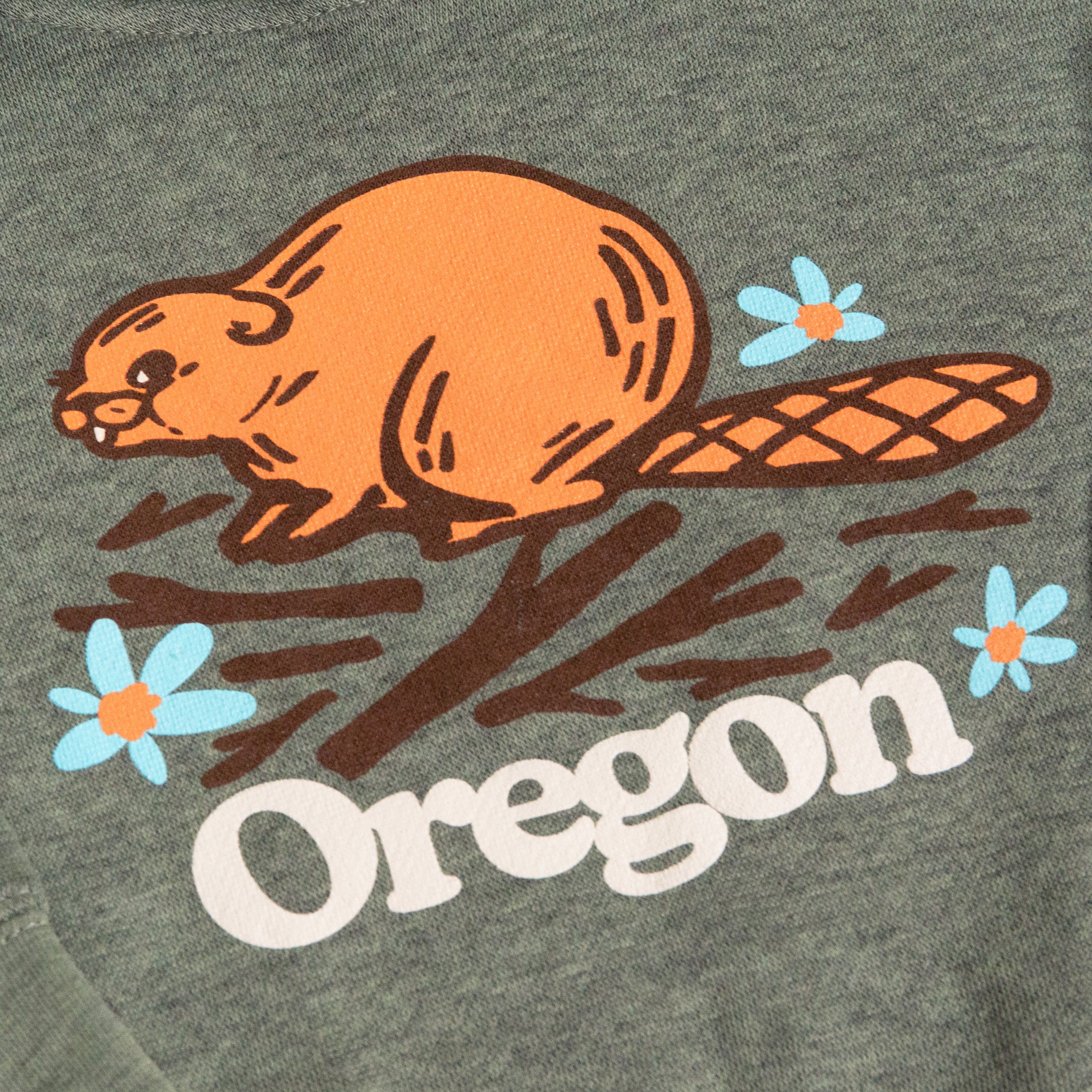 OR Baby Beaver Kids Hoodie - Image 2