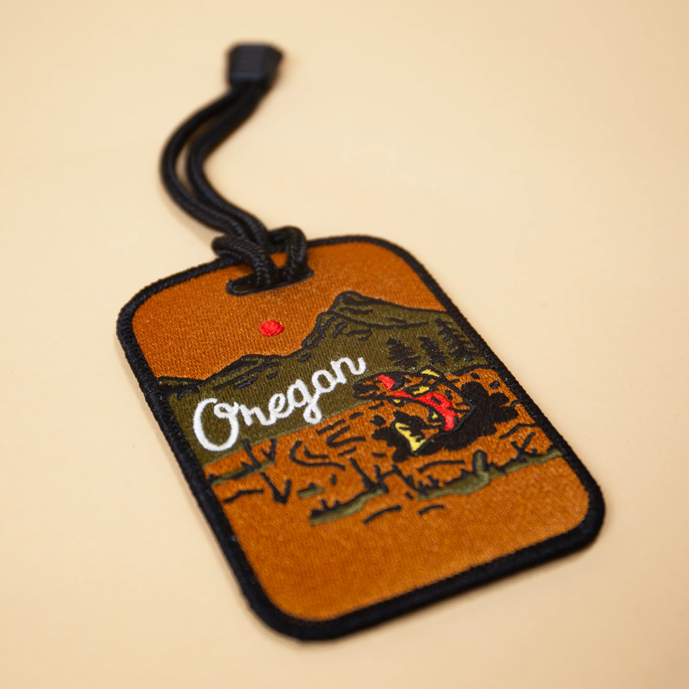 Oregon Trout Patch Luggage Tag - Image 2