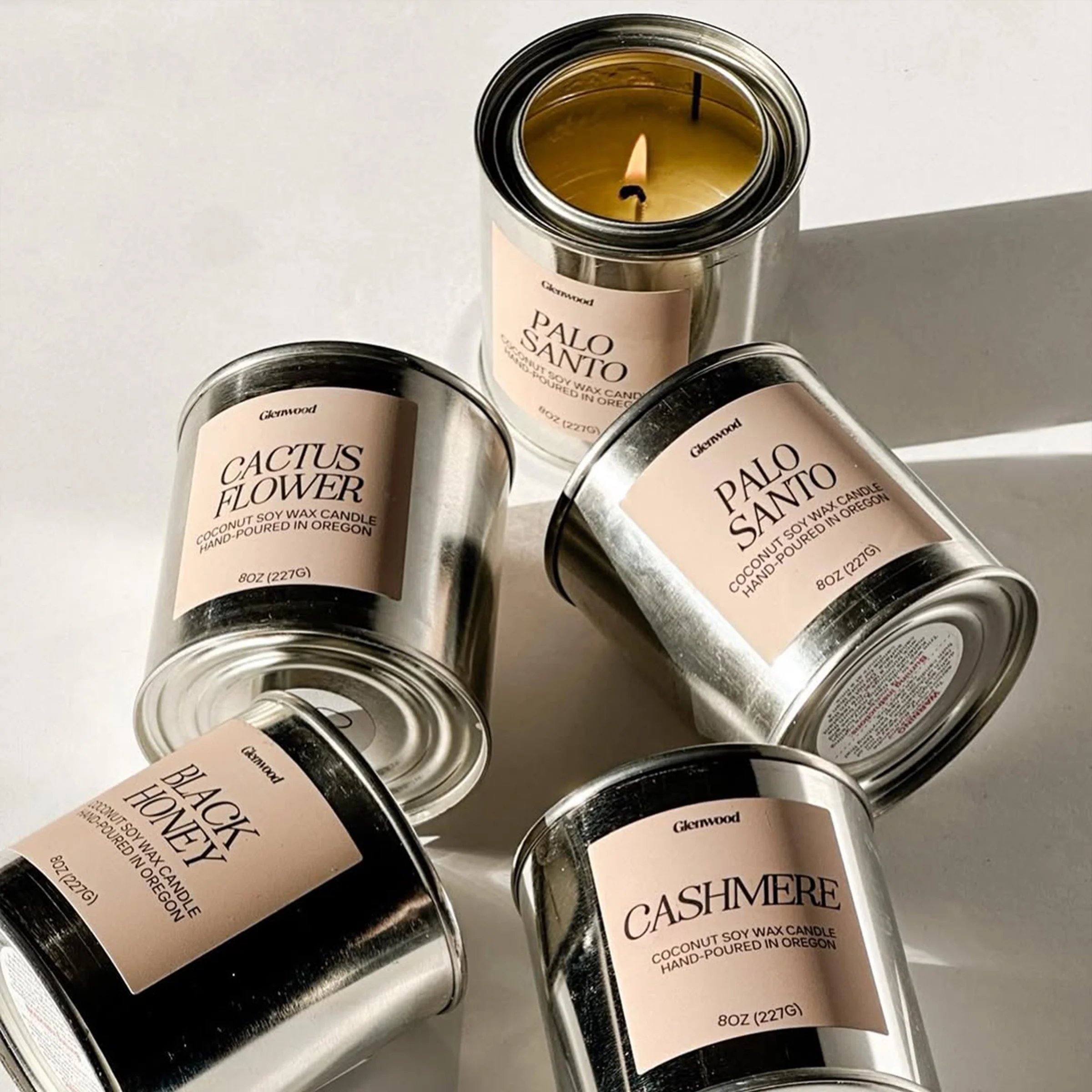 Palo Santo Candle Tin 8oz - Image 2