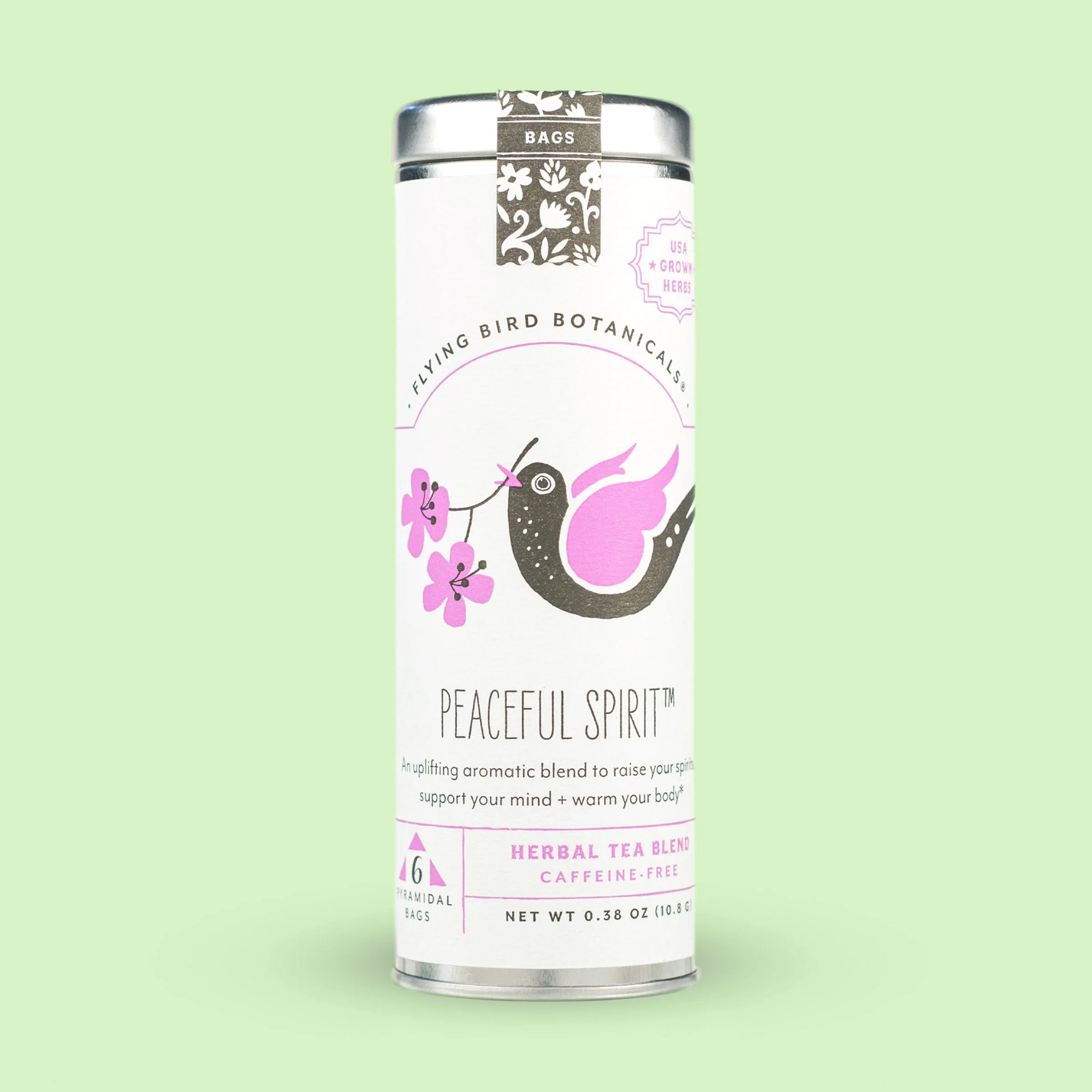 Peaceful Spirit 6 Bag Tea Tin