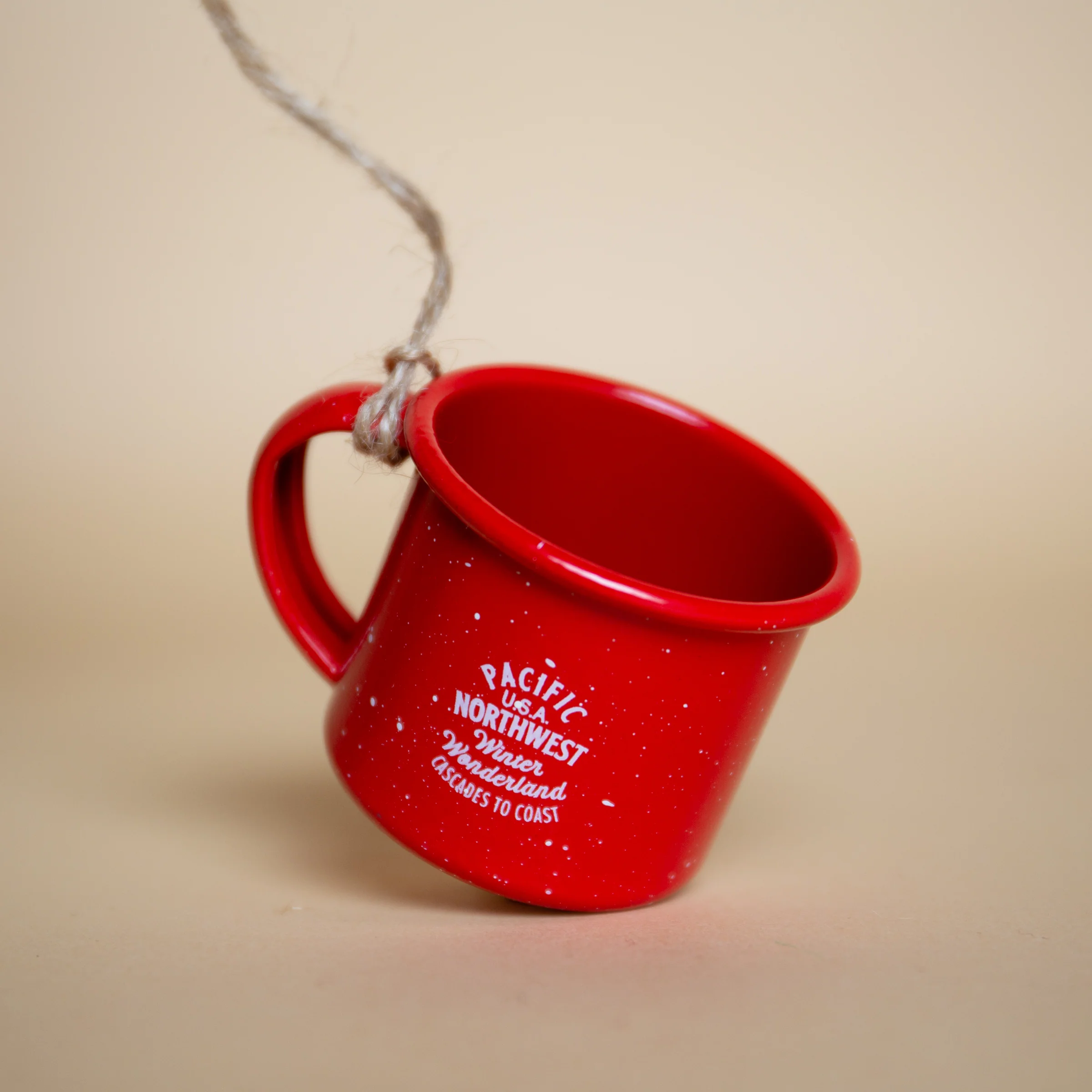 PNW Campfire Mug Ornament (Red) - Image 3