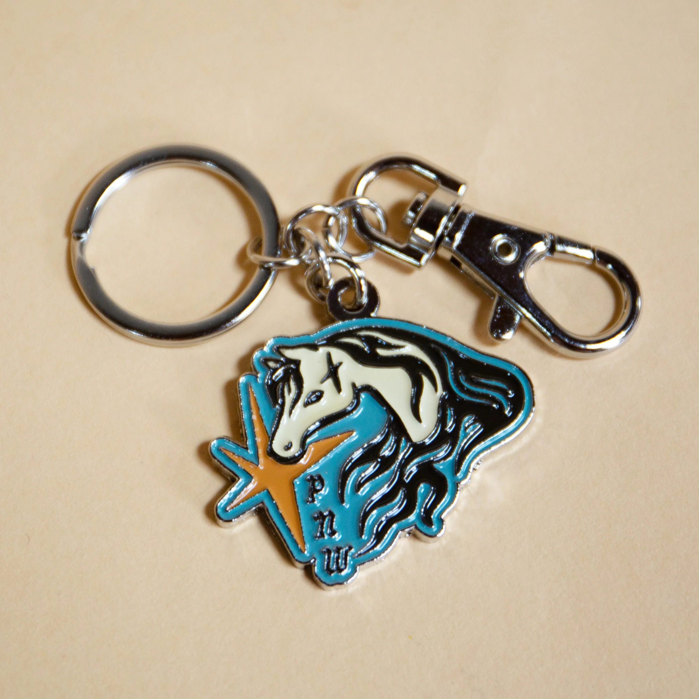 PNW Wild Horse Enamel Keychain - Image 2