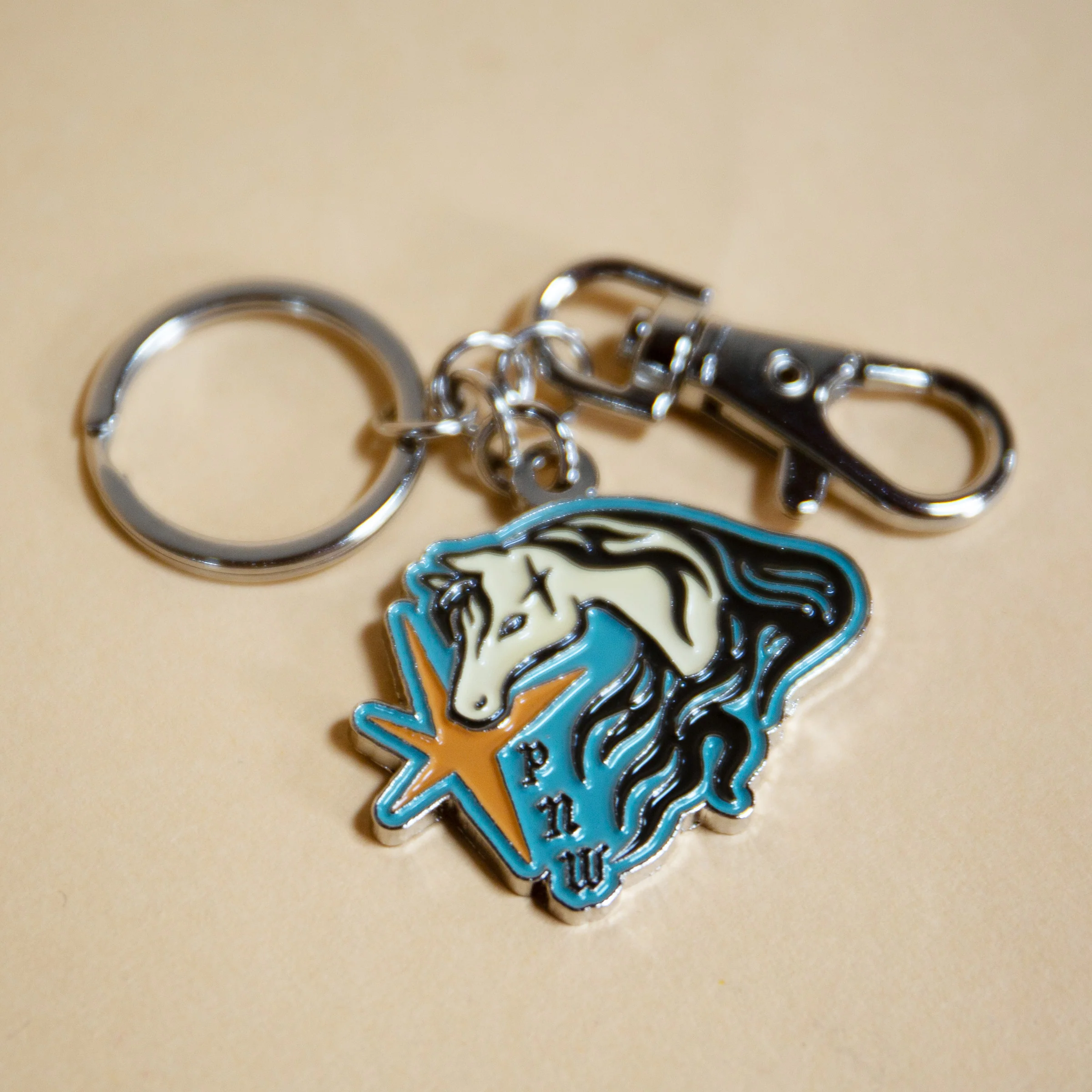 PNW Wild Horse Enamel Keychain - Image 3