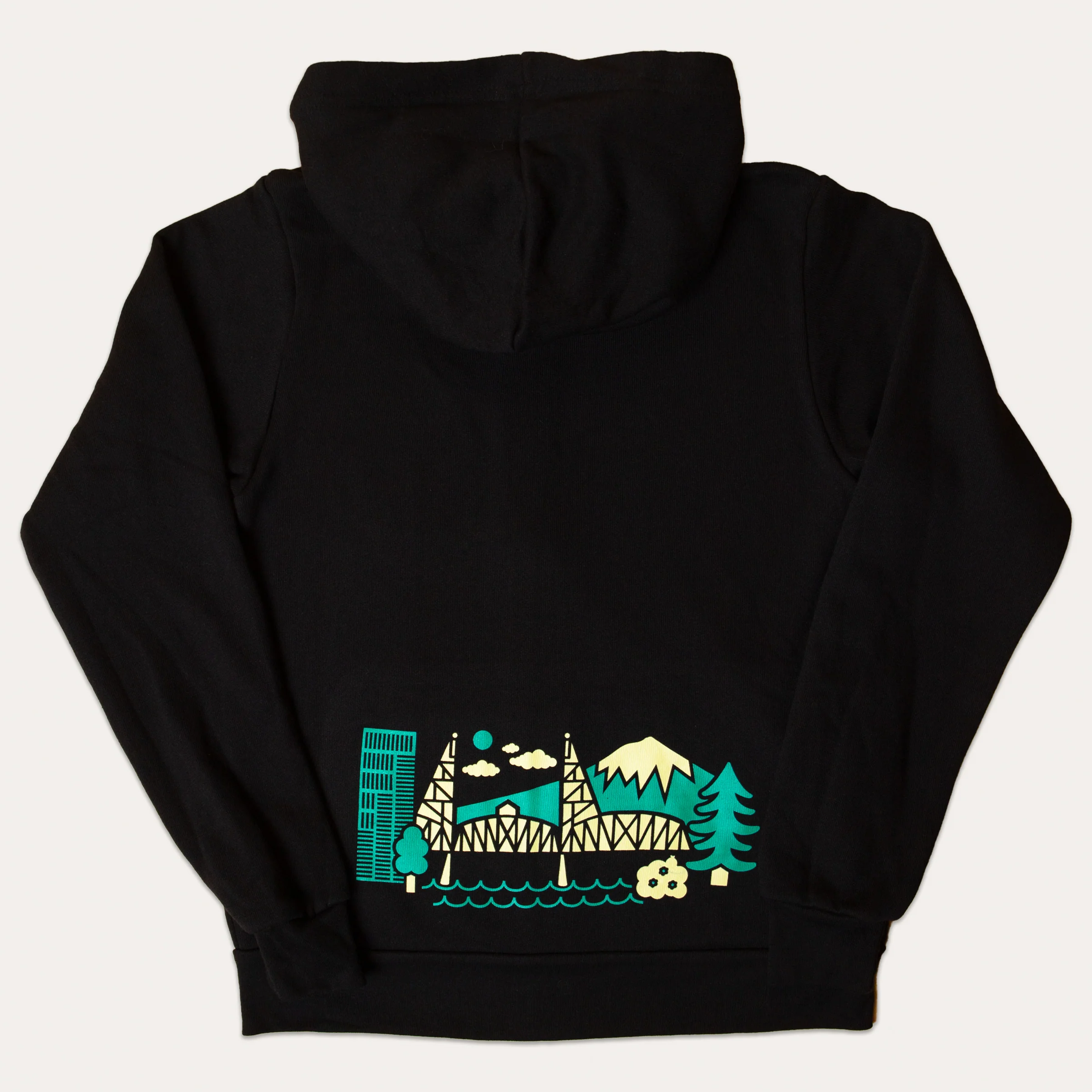 Portland Cityscape Kids Zip Hoodie