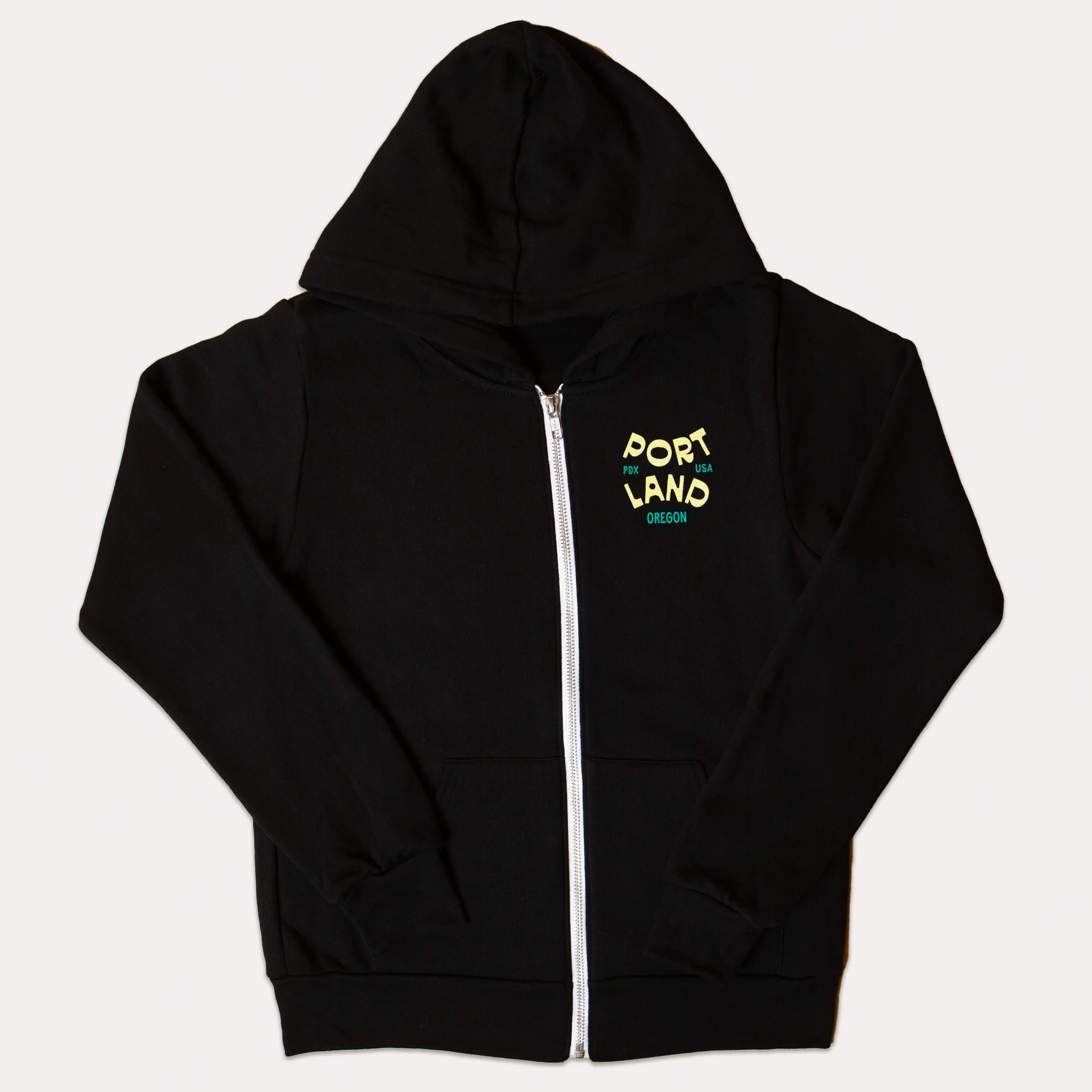 Portland Cityscape Kids Zip Hoodie - Image 2