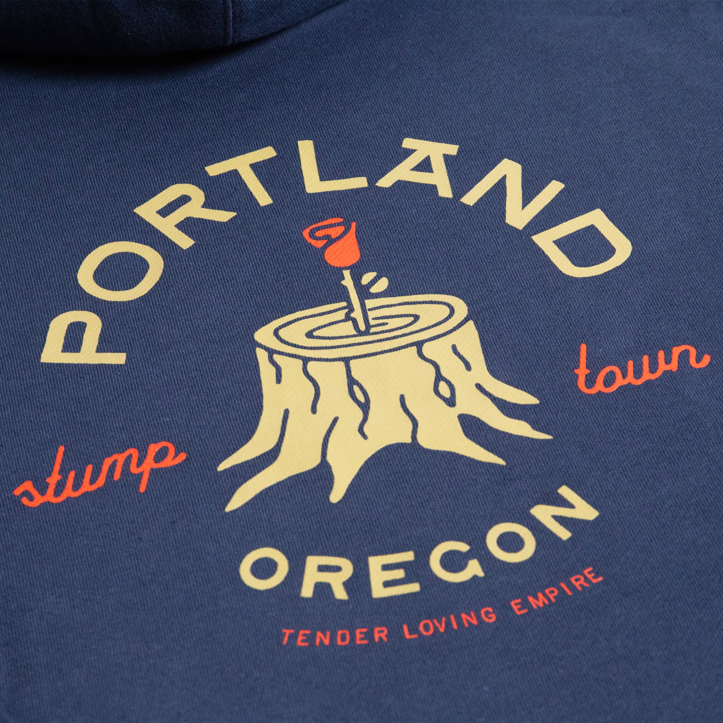 Portland Rose Stump Hoodie (Blue) - Image 3