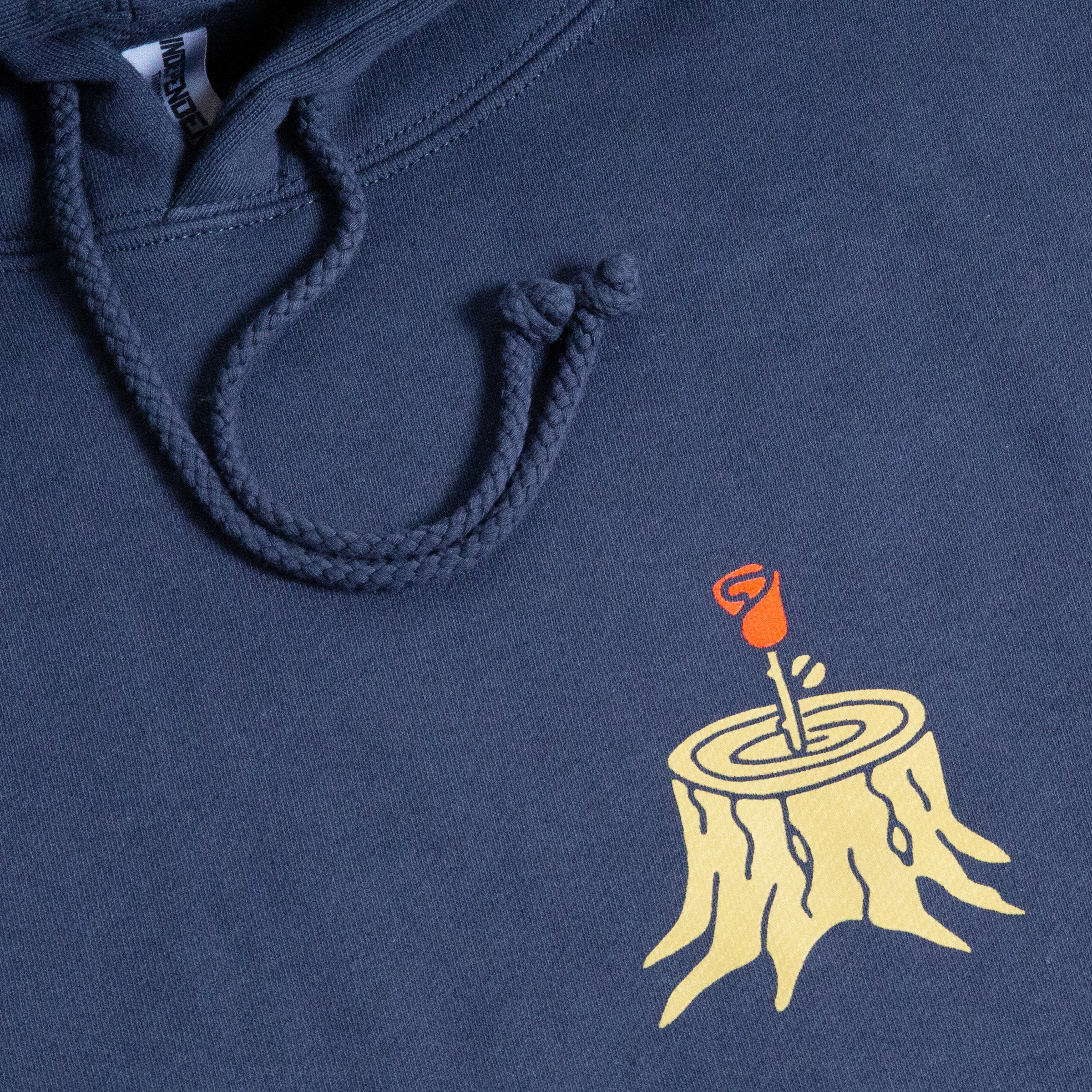 Portland Rose Stump Hoodie (Blue) - Image 4