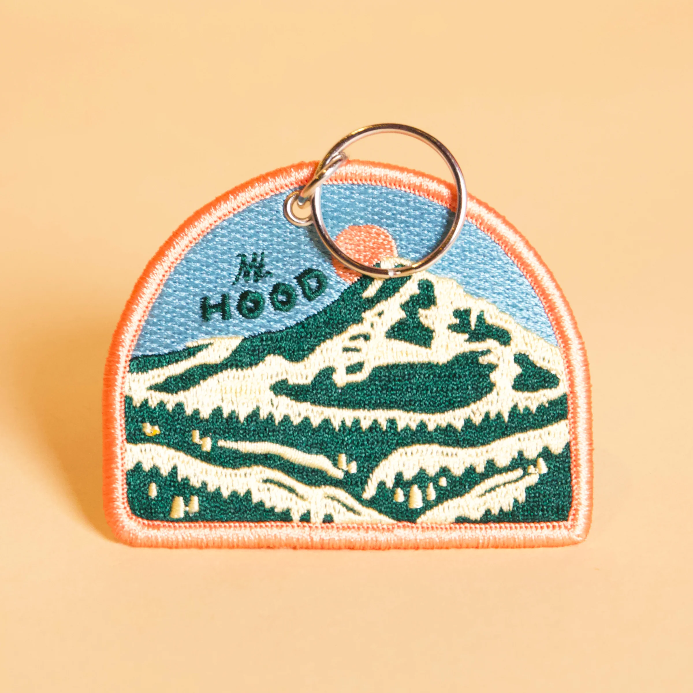 Retro Mt. Hood Patch Keychain - Image 2