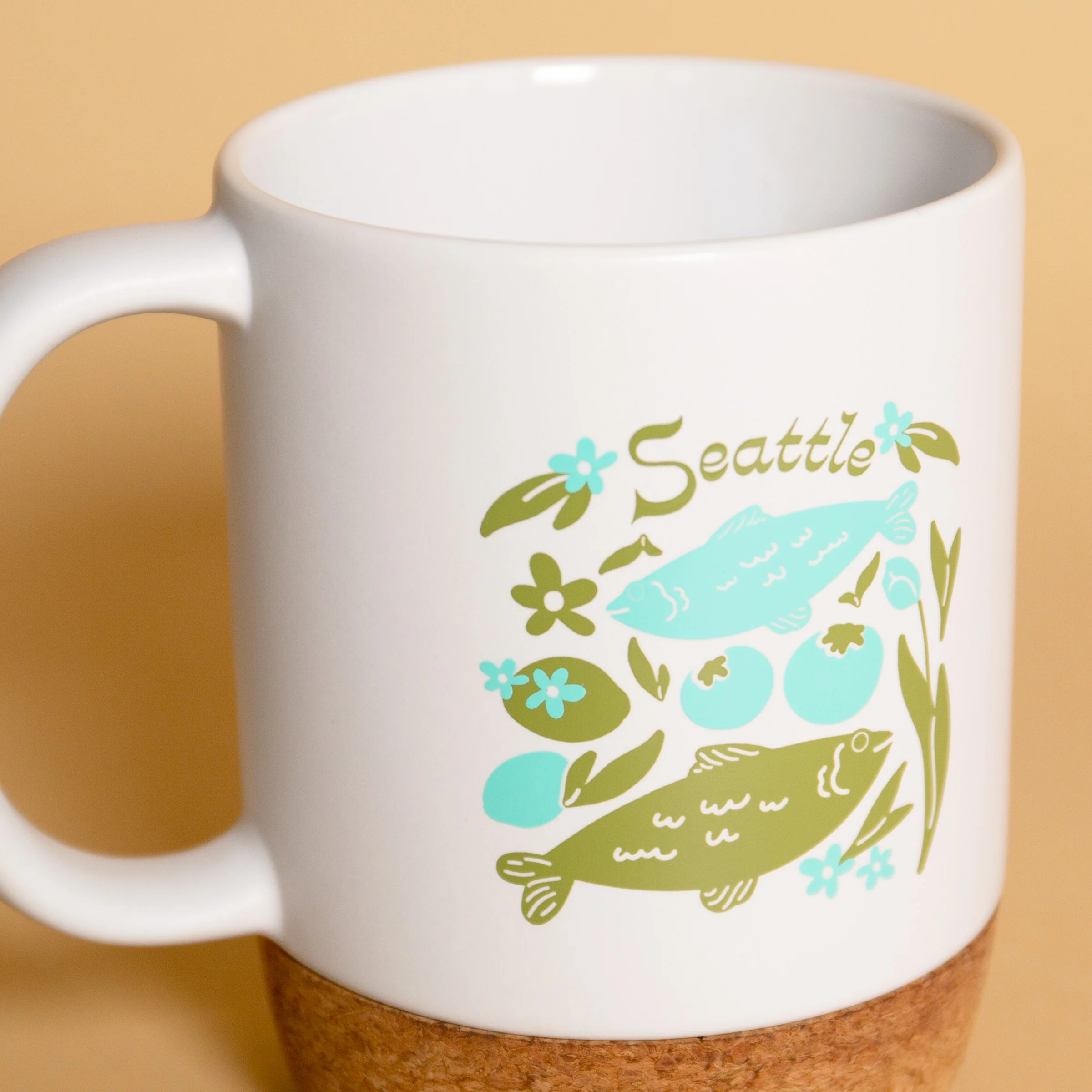 Seattle Farm Market Cork Mug - Image 3