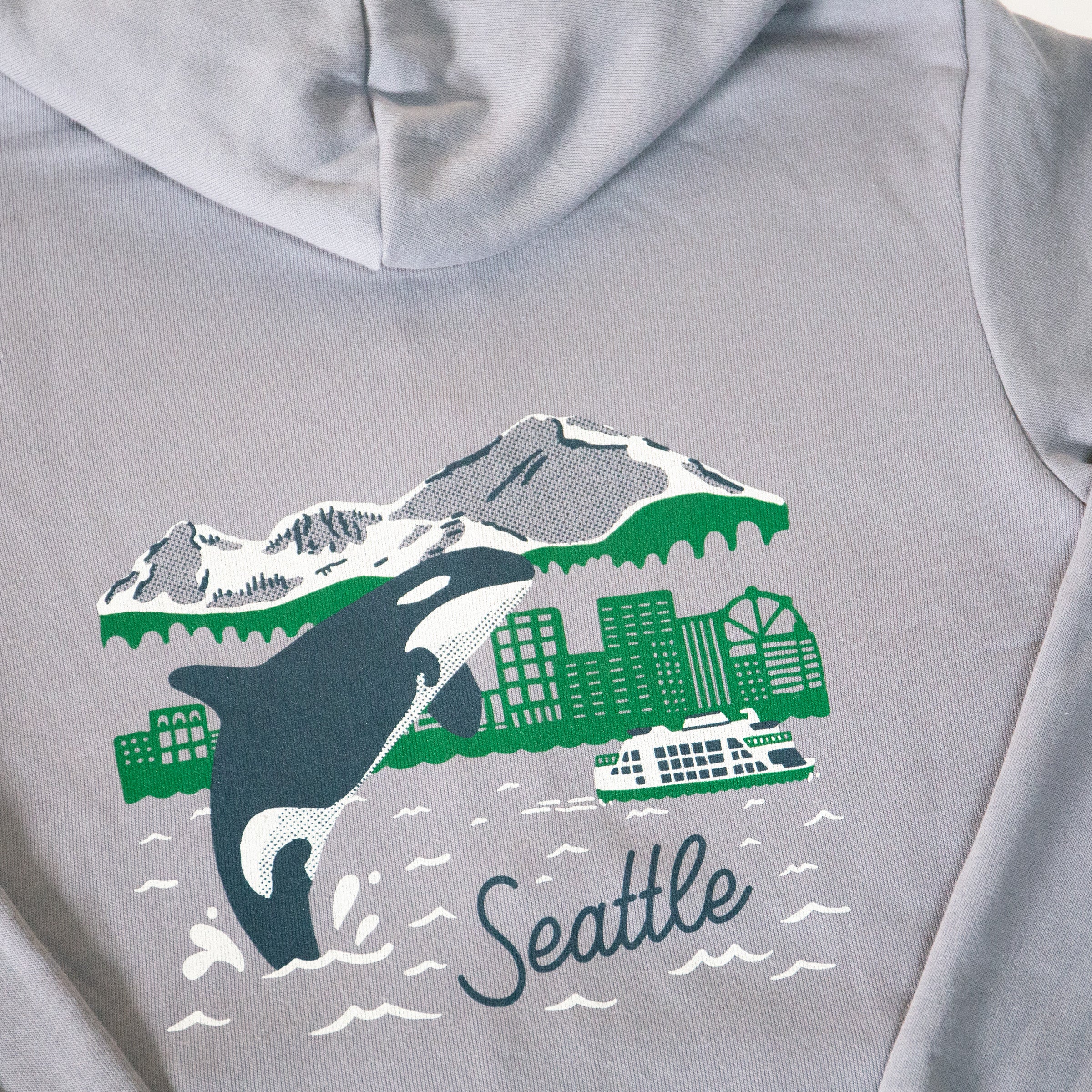 Seattle Orca Skyline Hoodie - Image 2