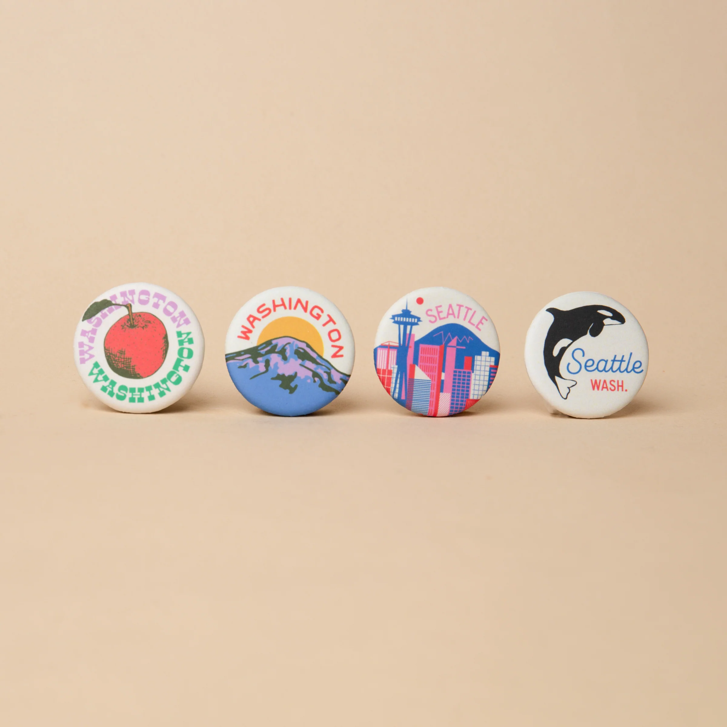 Seattle Skyline Button - Image 2