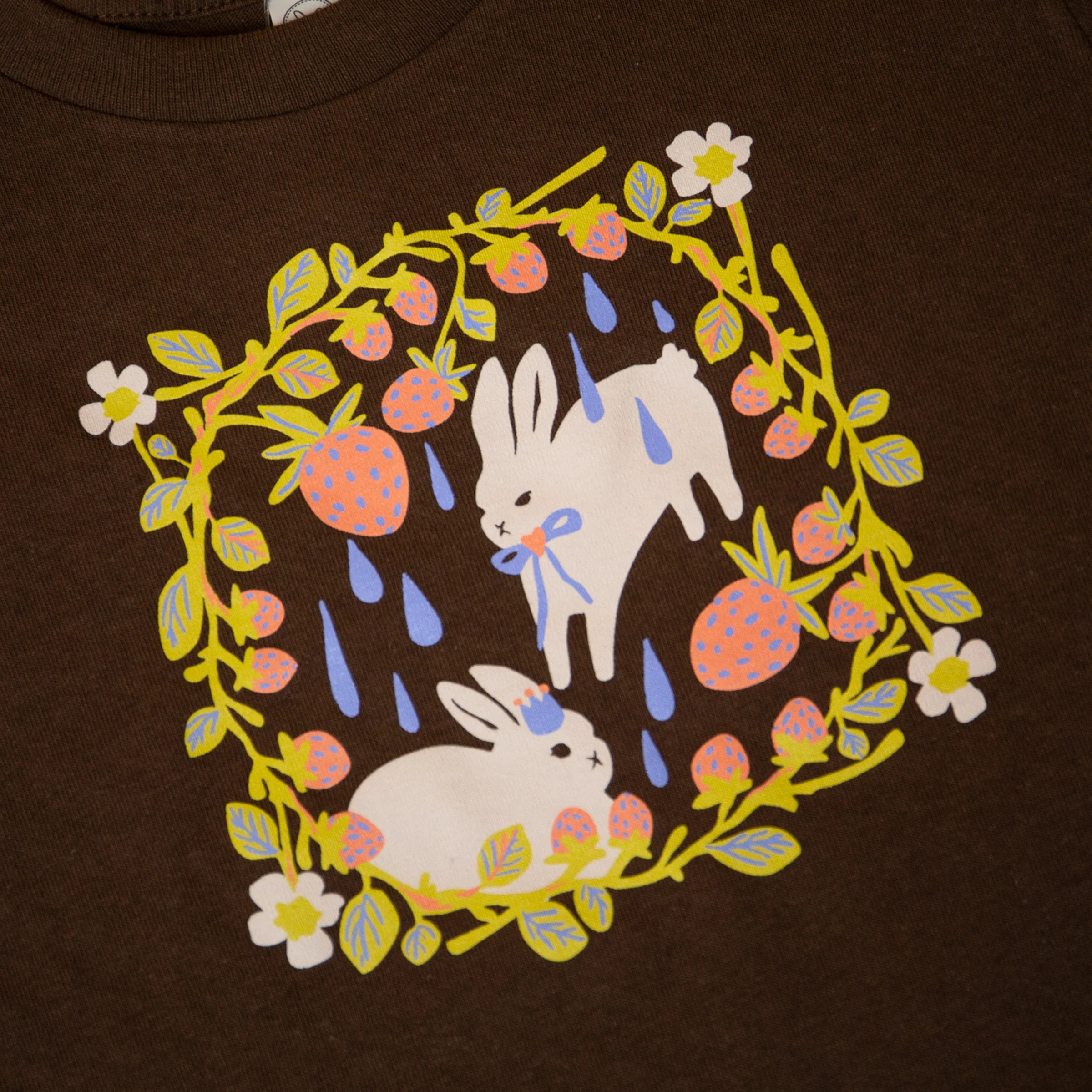 Strawberry Bunnies Kids Tee - Image 3