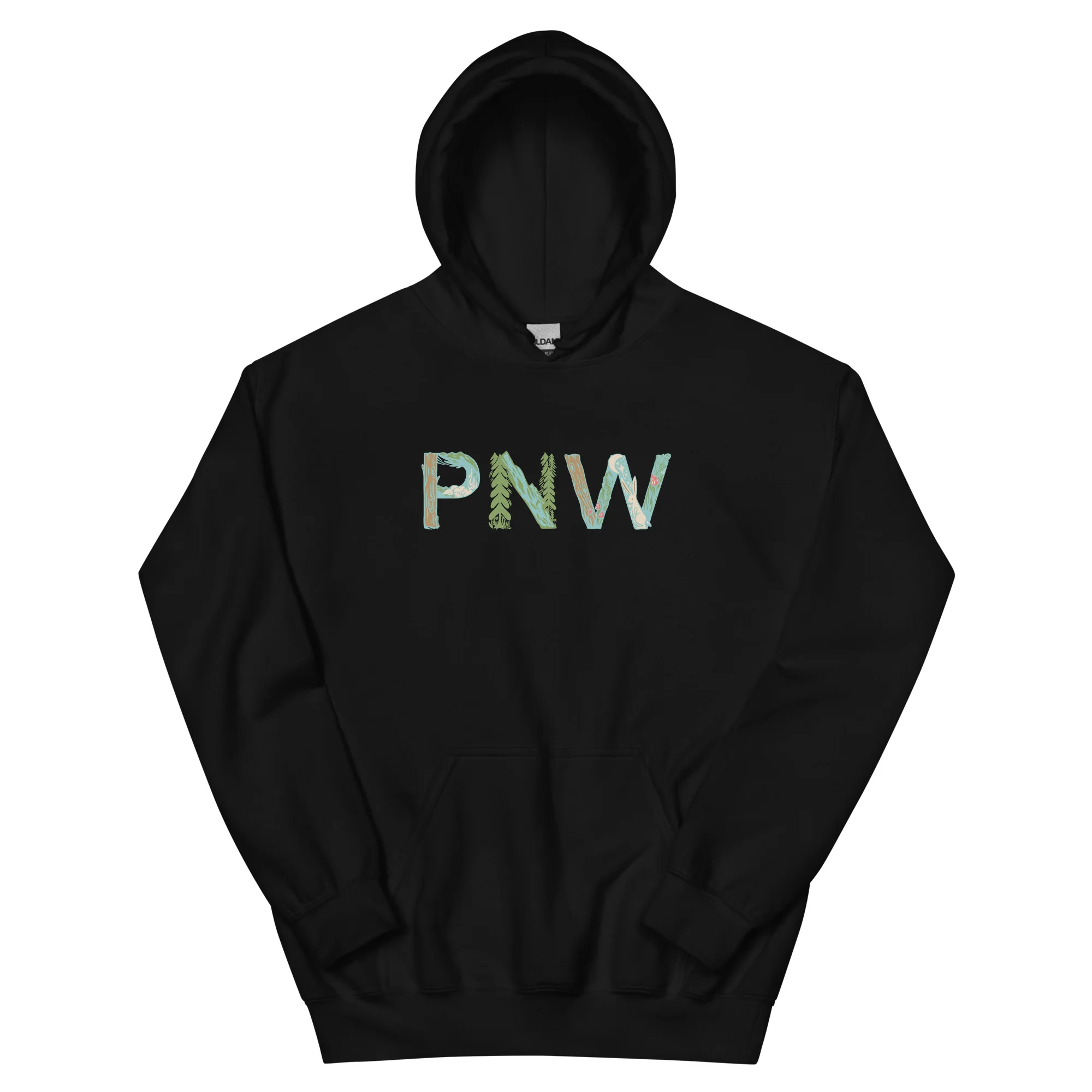 PNW Woodland Unisex Hoodie - Image 2
