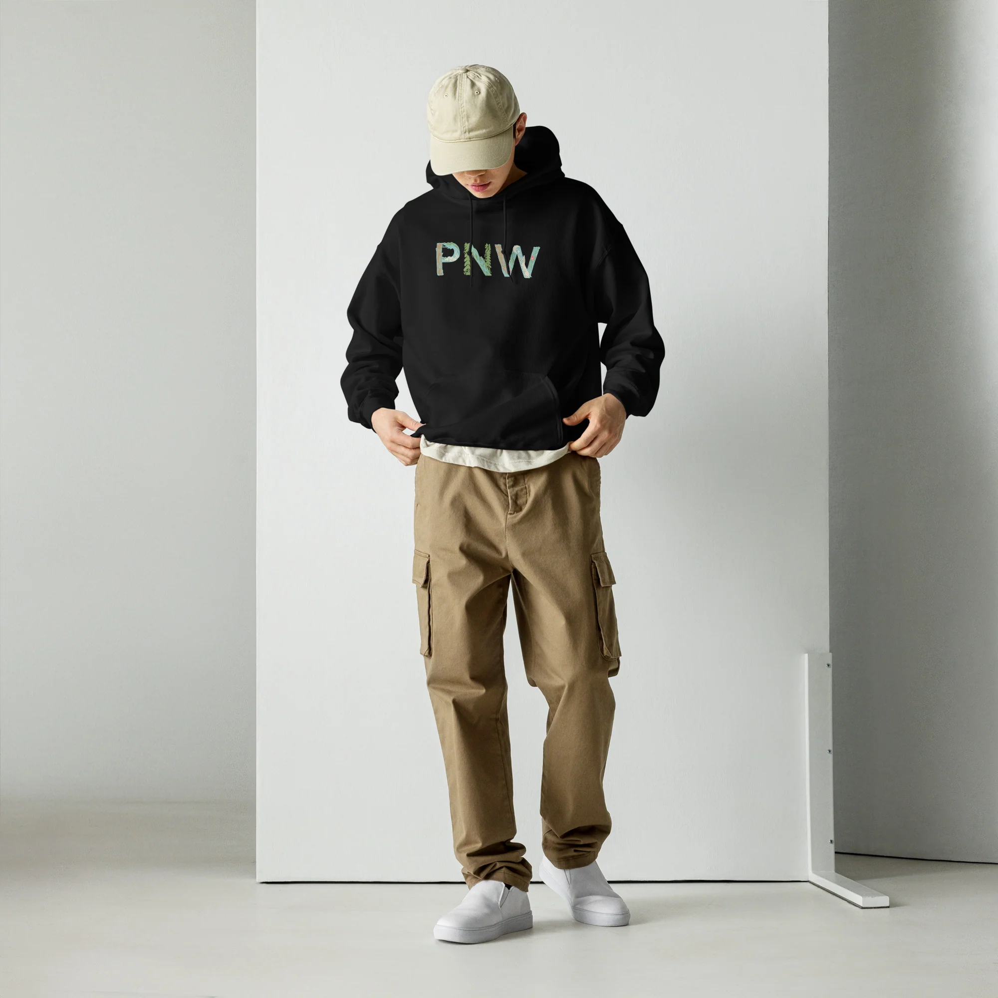 PNW Woodland Unisex Hoodie - Image 3
