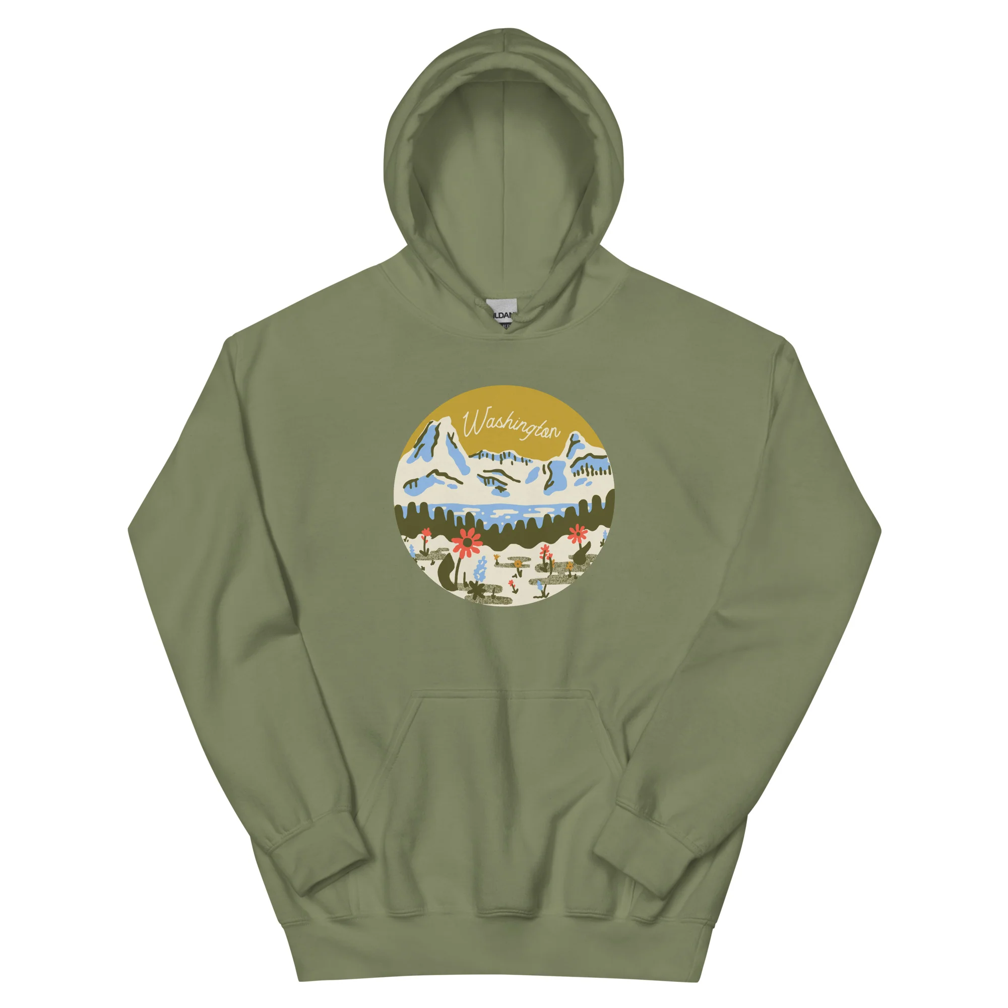 WA Mountain Meadow Unisex Hoodie - Image 12