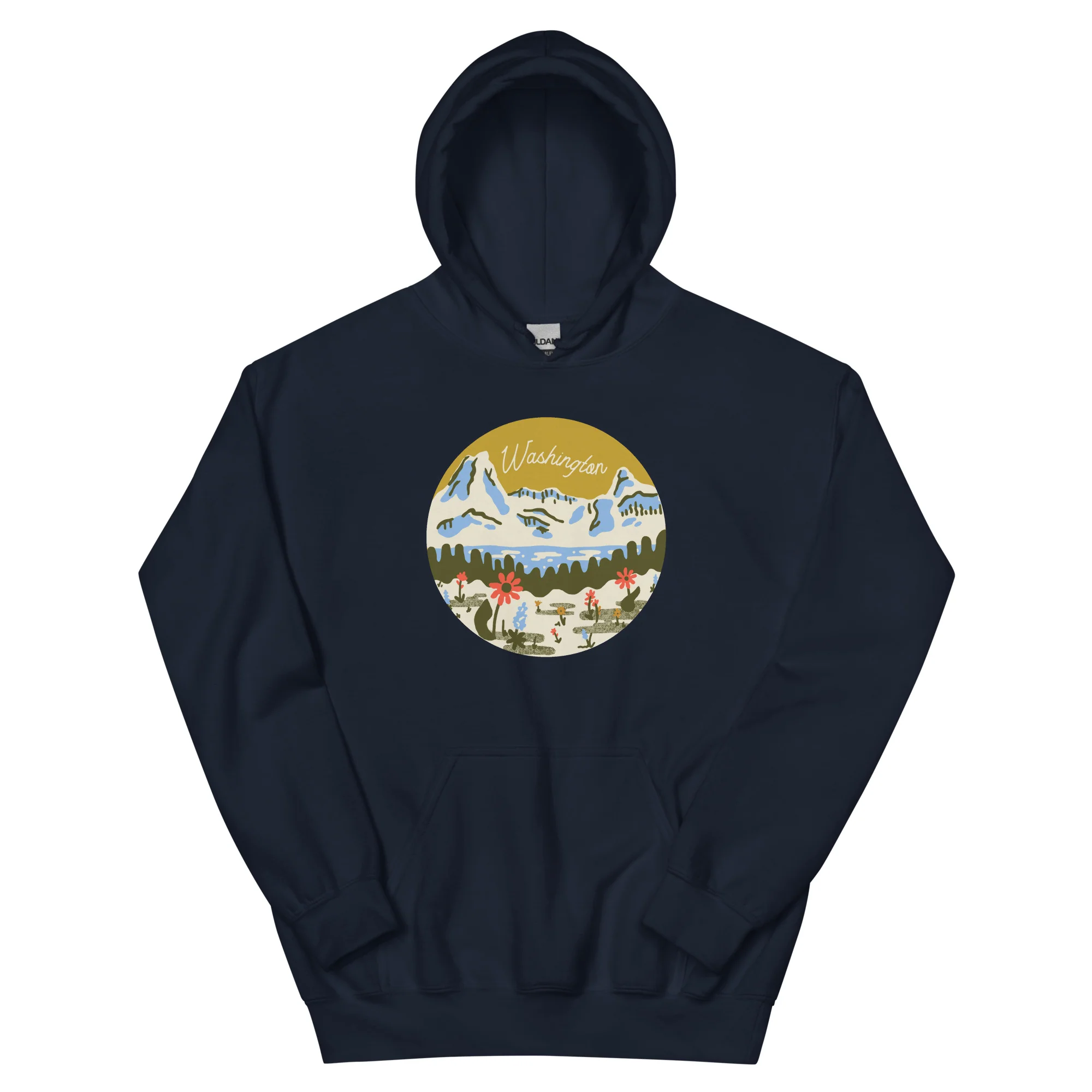 WA Mountain Meadow Unisex Hoodie - Image 2