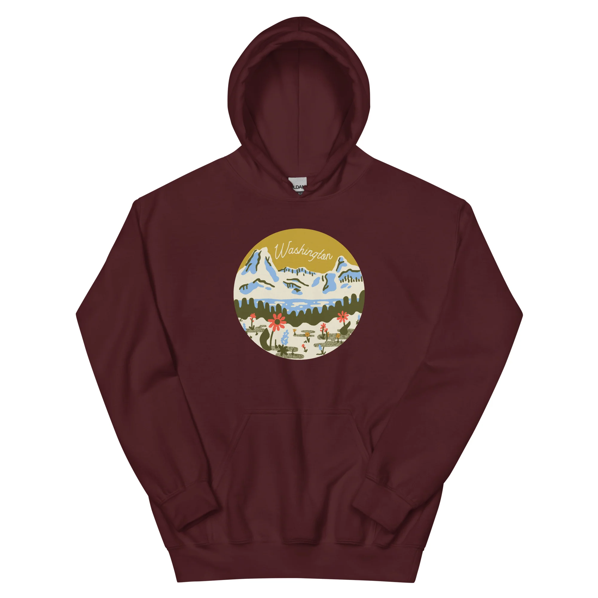 WA Mountain Meadow Unisex Hoodie - Image 5