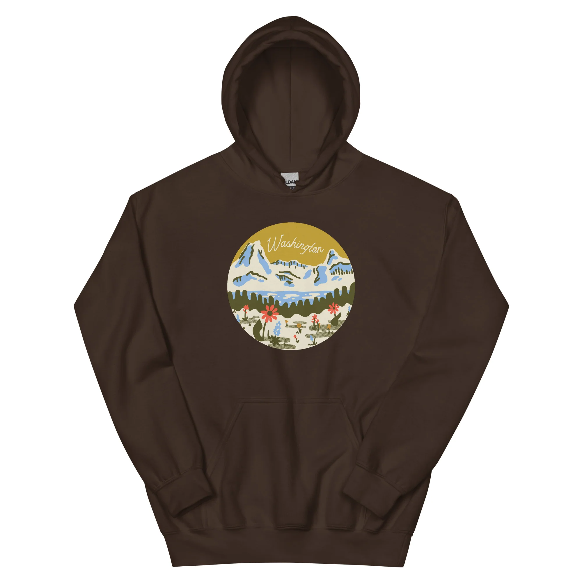 WA Mountain Meadow Unisex Hoodie - Image 6