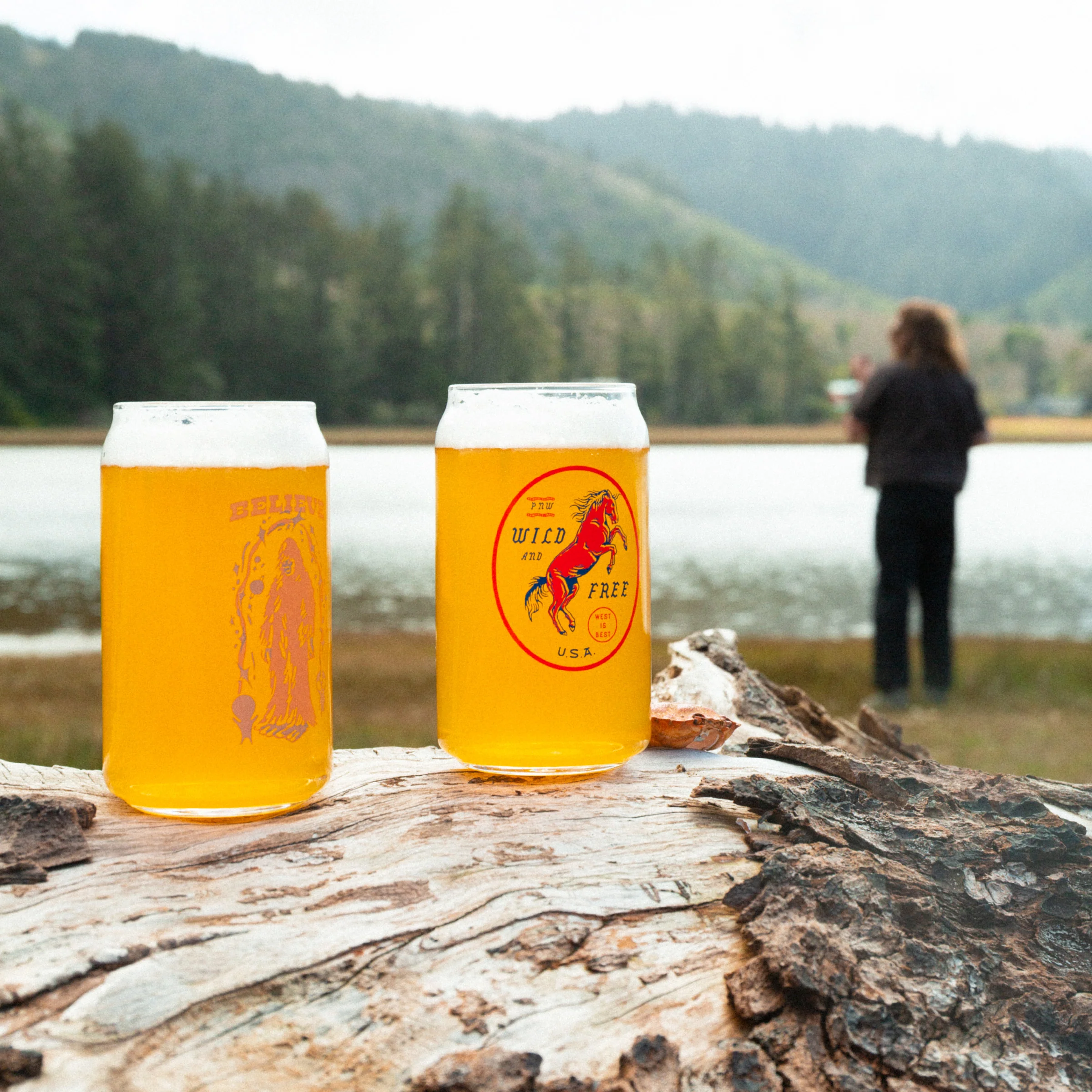 Wild & Free Horse Beer Can Glass - Image 3