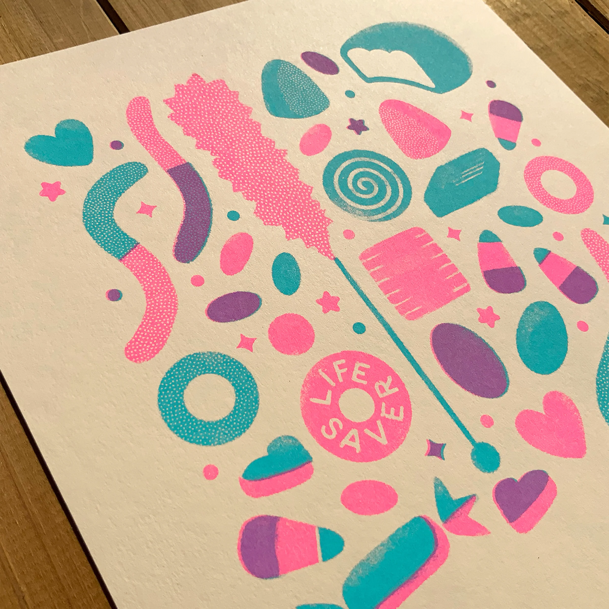 Wildkat Studio: Candy Riso Print - Image 3